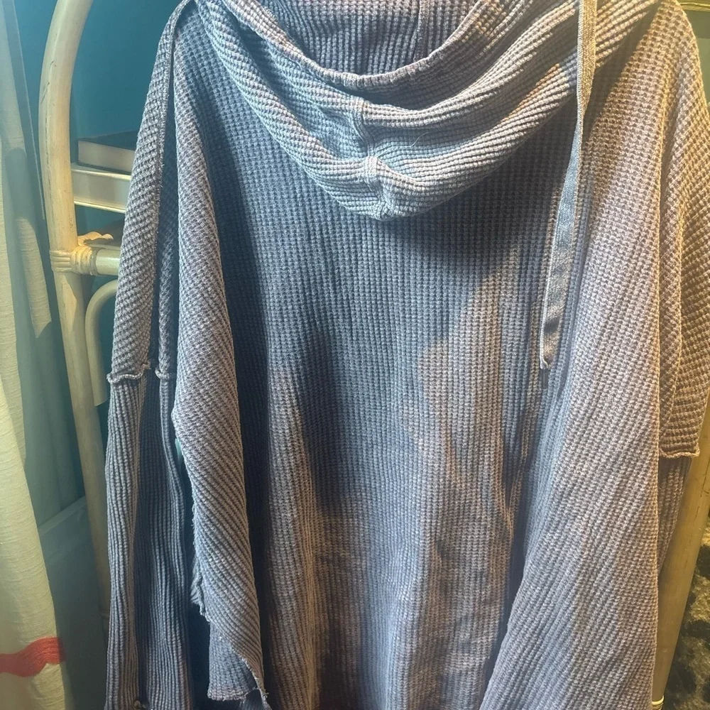 Free People One Gannet Hoodie in Chocolate Brown